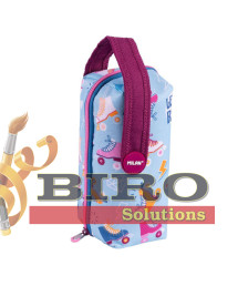 Пенал школьный Milan "Roller" 4 отделениями с наполнением